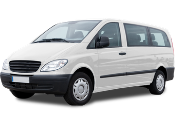 Isolated example image of a cargo van, with no background